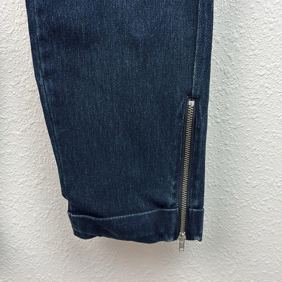 Lysse slimming blue denim pull on Skinny Pants with cuff & zipper at ankles - Picture 5 of 8